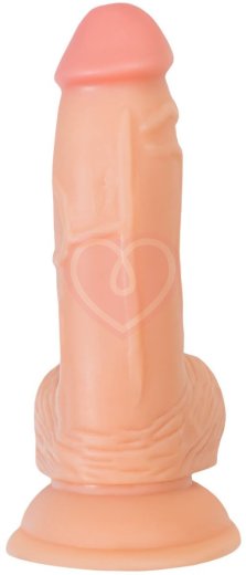 Реалистичный фаллоимитатор на присоске с мошонкой RealStick Nude Rolo телесный фото 9