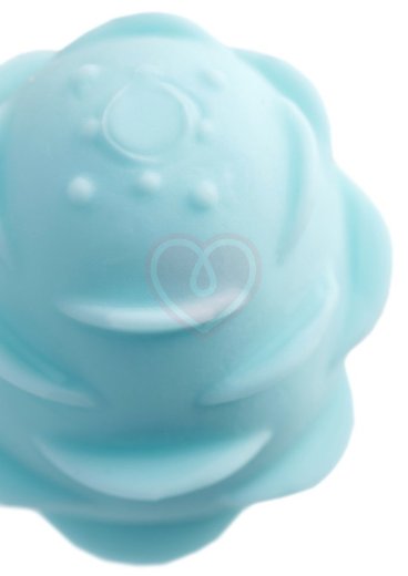 Мини-мастурбатор с рельефом A-Toys Pufl 6 см бирюзовый фото 6