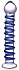 Фаллоимитатор из стекла Blue Spiral фото 1