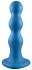 Рельефный фаллоимитатор Strap-On-Me Dildo Plug Balls размер S 12,5 см голубой фото 3