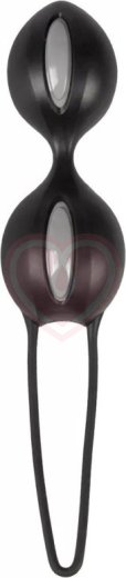 Вагинальные шарики Fun Factory Smartballs Duo черные фото 1