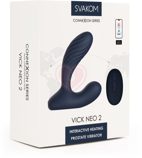 Интерактивный вибромассажёр простаты с нагревом и пультом управления Svakom Vick Neo 2 фото 6