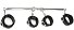 Распорка с фиксаторами Lux Fetish Spreader Bar фото 1