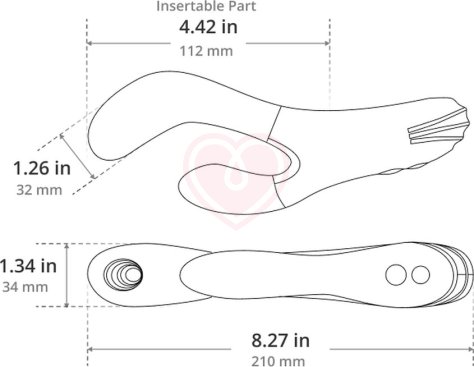 Вибратор-кролик с нагревом Lovense Osci 3 G-spot фото 2