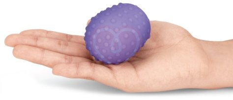 Рельефные силиконовые насадки для Le Wand Petite фиолетовые фото 3