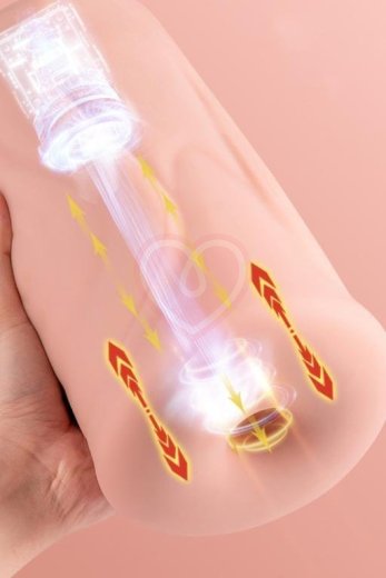 Большой мастурбатор Real Xise с функцией пенетрации фото 4