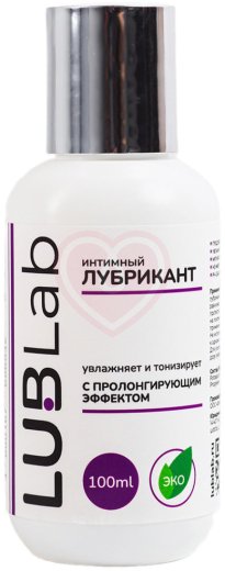 Продлевающий лубрикант с тонизирующим эффектом LUBLab 100 мл фото 1