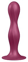 Фаллоимитатор Satisfyer Double Ball-R с внутренними шариками бордовый