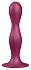 Фаллоимитатор Satisfyer Double Ball-R с внутренними шариками бордовый фото 1