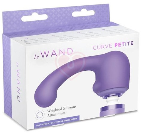 Утяжелённая насадка для массажёра Le Wand Petite Curve фиолетовый фото 4