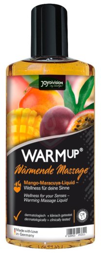 Съедобное разогревающее масло WarmUp Манго и Маракуйя 150 мл фото 1