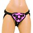 Розовые плюшевые трусики для страпона Strap On Harness Pink фото 1