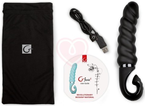 Рельефный витой вибратор Gvibe Gjack 2 чёрный фото 4