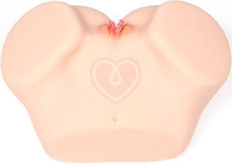 Мастурбатор-полуторс с вагиной и анусом Onahole Real Vagina с двойным слоем фото 4