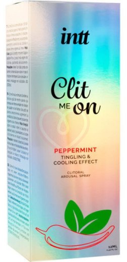 Возбуждающий спрей для клитора Intt Clit Me On Pepermint перечная мята 12 мл фото 2