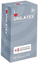 Ребристые презервативы Unilatex Ribbed 12 шт