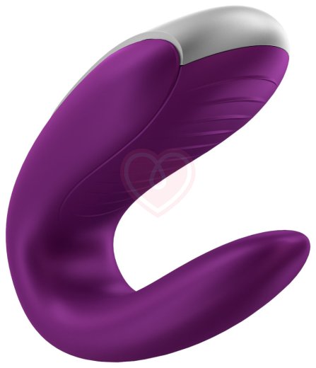 Парный вибратор Satisfyer Double Fun с управлением от приложения или пульта фиолетовый фото 3