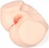 Мастурбатор-полуторс с вагиной и анусом Onahole Real Vagina с двойным слоем и вибрацией фото 11