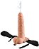 Полый страпон с функцией эякуляции Hollow Squirting Strap-On with Balls Flesh 21 см телесный фото 1