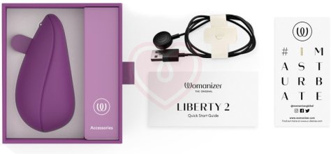 Вакуумный клиторальный стимулятор Womanizer Liberty 2 фиолетовый фото 3