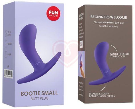 Анальная пробка с загнутым кончиком Fun Factory Bootie Small Anal Toy фиолетовая фото 2