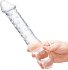 Двусторонний стеклянный рельефный фаллоимитатор Glas Double Ended фото 3