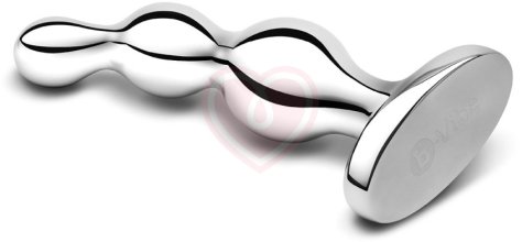 Металлический рельефный стимулятор b-Vibe Stainless Steel Anal Beads фото 4