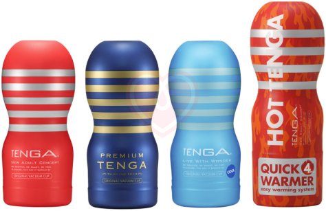Набор мастурбаторов с вибратором Tenga Cup Vibrator 1st Set фото 3