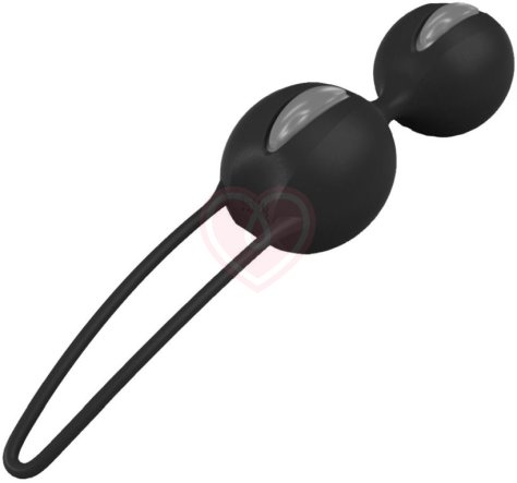 Вагинальные шарики Fun Factory Smartballs Duo черные фото 2