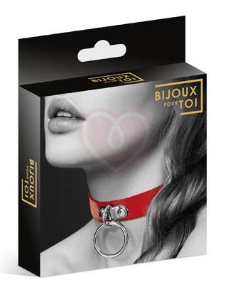 Чокер с кольцом Bijoux Pour Toi красный фото 2