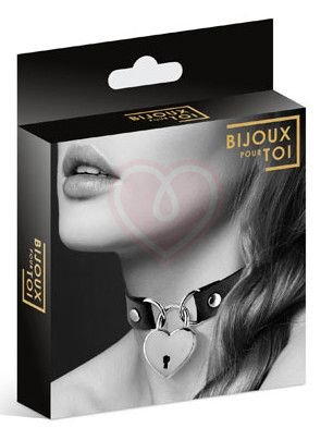 Чокер с замком сердце Bijoux Pour Toi чёрный фото 3