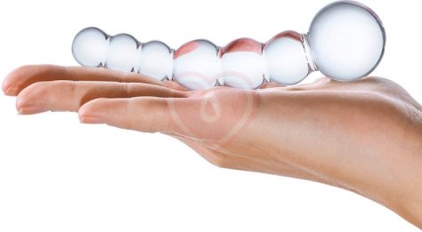 Стеклянный стимулятор Glas Beaded Dildo фото 4