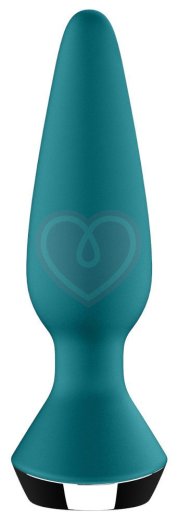 Анальная вибропробка Satisfyer Plug Ilicious 1 с приложением зелёная фото 4