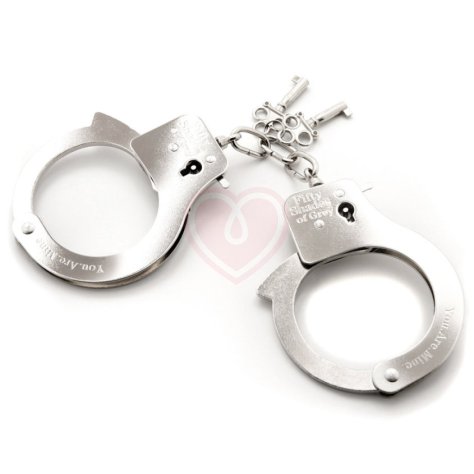 Металлические наручники '50 оттенков серого' You Are Mine Metal Handcuffs фото 1