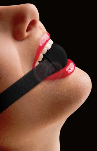 Кляп-шарик на эластичном ремешке Ouch! Elastic Ball Gag чёрный фото 3