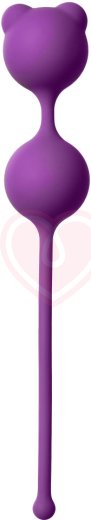 Вагинальные шарики с ушками Emotions Foxy фиолетовые фото 1