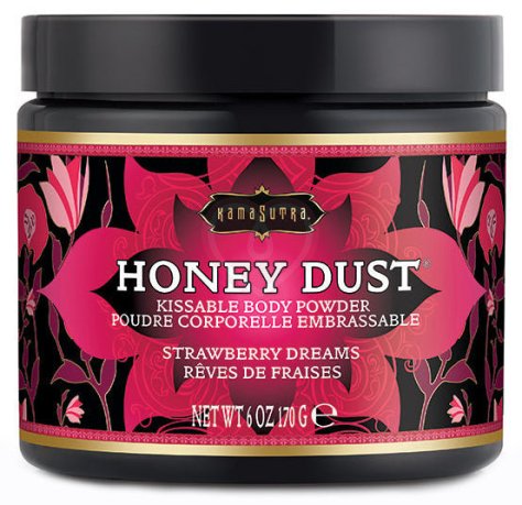 Ароматная пудра для тела KamaSutra Honey Dust Strawberry Dreams Клубника 170 г фото 1
