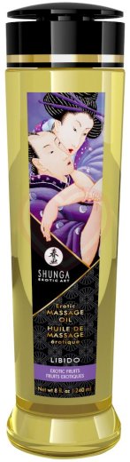 Массажное масло Shunga Libido с ароматом экзотических фруктов 240 мл фото 1