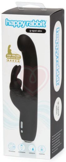 Вибратор Happy Rabbit Slimline G-Spot чёрный фото 4