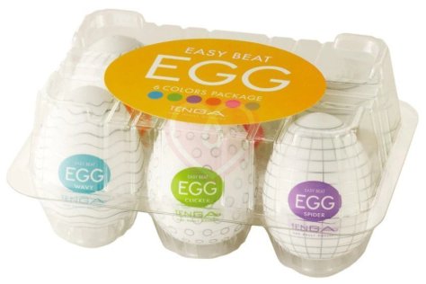 Набор мастурбаторов в форме яйца Tenga Eggs Set 6 шт фото 3