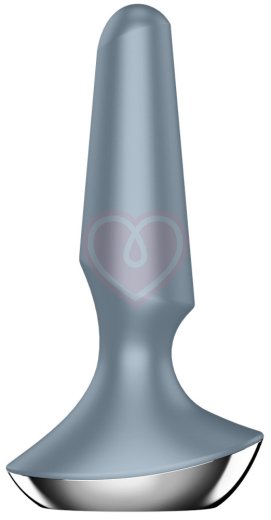 Анальная вибропробка Satisfyer Plug Ilicious 2 с приложением серая фото 2