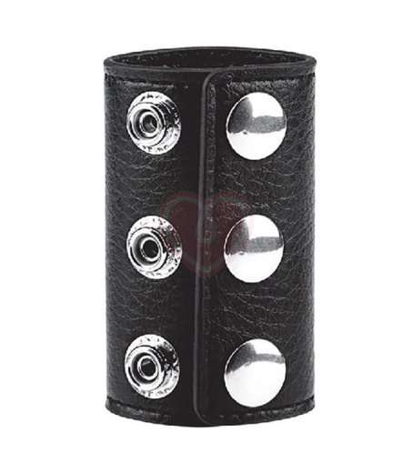 Широкий кожаный болстретчер на 3 заклёпках Snap Ball Stretcher средний фото 2