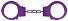 Металлические наручники Beginner's Handcuffs фиолетовые фото 1
