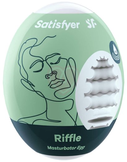 Мини-мастурбатор Satisfyer Masturbator Egg Riffle фото 1