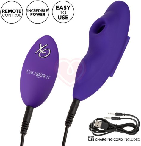 Вакуумный стимулятор клитора в трусики Lock-N-Play Suction Panty Teaser с пультом фиолетовый фото 12