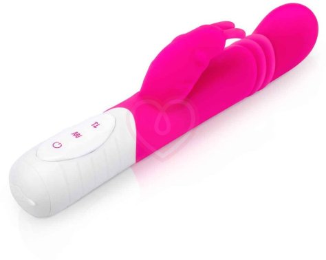 Вибратор-кролик с пульсирующей головкой Slim Shaft Thrusting G-Spot Rabbit розовый фото 8