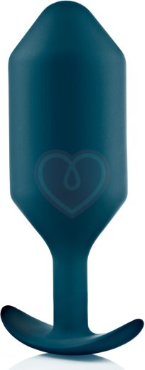 Утяжелённая анальная пробка для ношения b-Vibe Snug Plug 6 большая морская волна фото 3