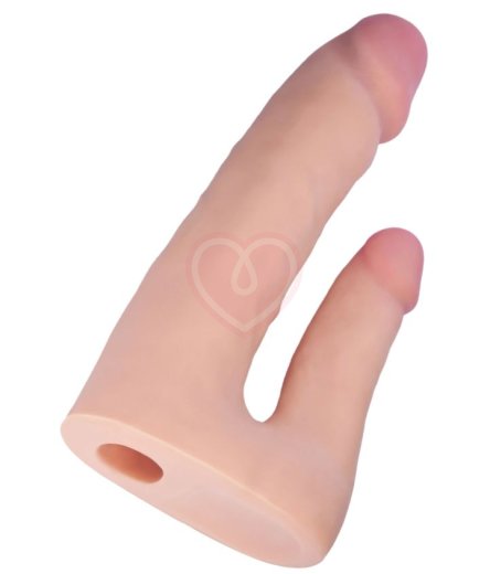 Насадка-фаллоимитатор для двойного проникновения ToyFa SoftSkin фото 3