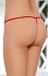 Стринги ажурные с бантиком открытые Soft Line Collection красные фото 2