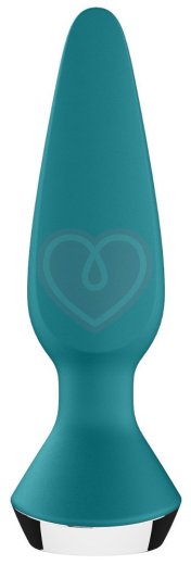 Анальная вибропробка Satisfyer Plug Ilicious 1 с приложением зелёная фото 3